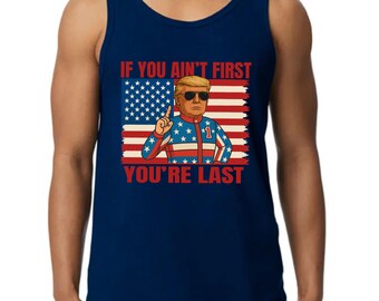 Trump Race Make Racing Great Again Men's Women's Tank Top, Trump Funny Tank Top, Trump Republican Tank Top, Great America Funny Tee