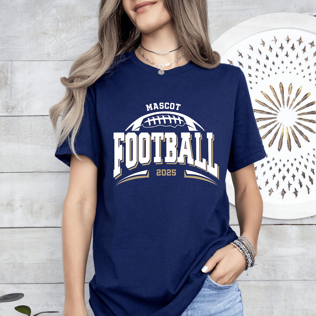 Custom knit football T-shirt main image 1