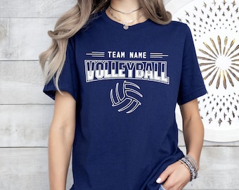 Custom Volleyball Shirt With Team Name, Game Day T-Shirt, Personalized Volleyball Team T-Shirt, Volleyball Sport Shirt, School Spirit Tee
