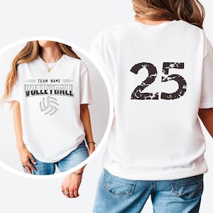 Custom Volleyball Number Shirt With Team Name, Personalized Volleyball Team Shirt, Volleyball Sport Shirt, School Spirit Tee, Game Day Shirt