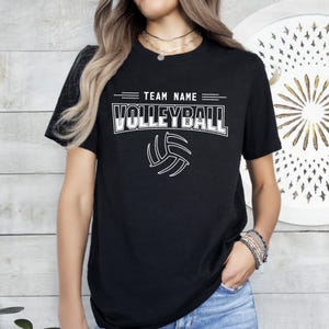 Custom Volleyball Shirt With Team Name, Personalized Volleyball Team Shirt, Volleyball Sport Shirt, School Spirit Tee, Game Day Shirt