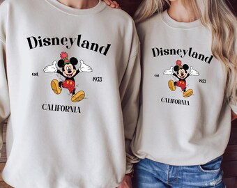 Disneyland California Sweatshirt, Mickey And Friends Christmas Sweater, Disneyland Est 1955 Sweat, Disney Vacation Sweat, Walt Disney Sweat