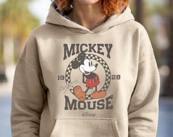 Retro Mickey Mouse Hoodie, Classic Mickey Mouse Hoodie, Disney Vacation Hoodie, Disneyland Mickey Hoodie, Magic Kingdom Hoodie, Mickey Tee
