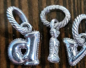 Dijes colgantes con letras minúsculas para collar o pulsera de la a a la z
