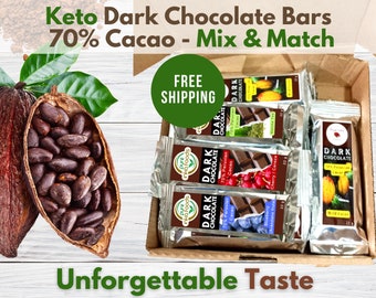 Tablettes de chocolat noir - 70 % cacao - Entièrement naturelles - Fabriquées en Amazonie - Issus de communautés autochtones