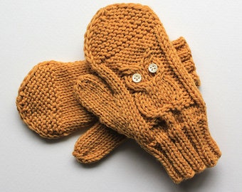 Baby Owl Cable Knit Gloves - Surly Sheep PDF Pattern