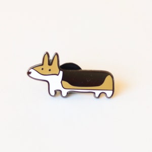 Emaille pin Tri Corgi