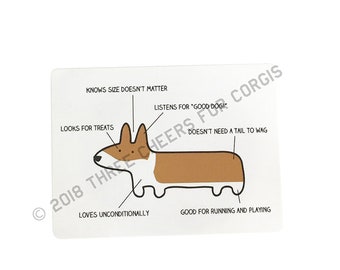Anatomy of Corgi Sticker