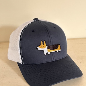 Tri Corgi Embroidered Trucker Cap image 2