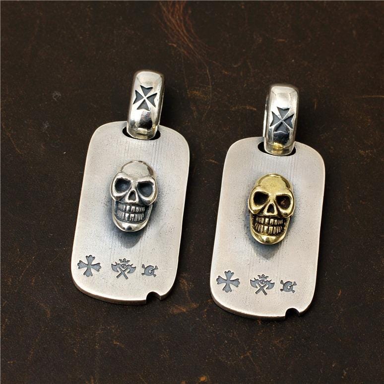BP91 Smal military (Military Skull Pendant)