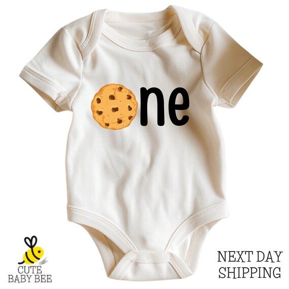 Chocolate Chip Cookie ONE Birthday Baby Bodysuit - Funny Toddler Shirt