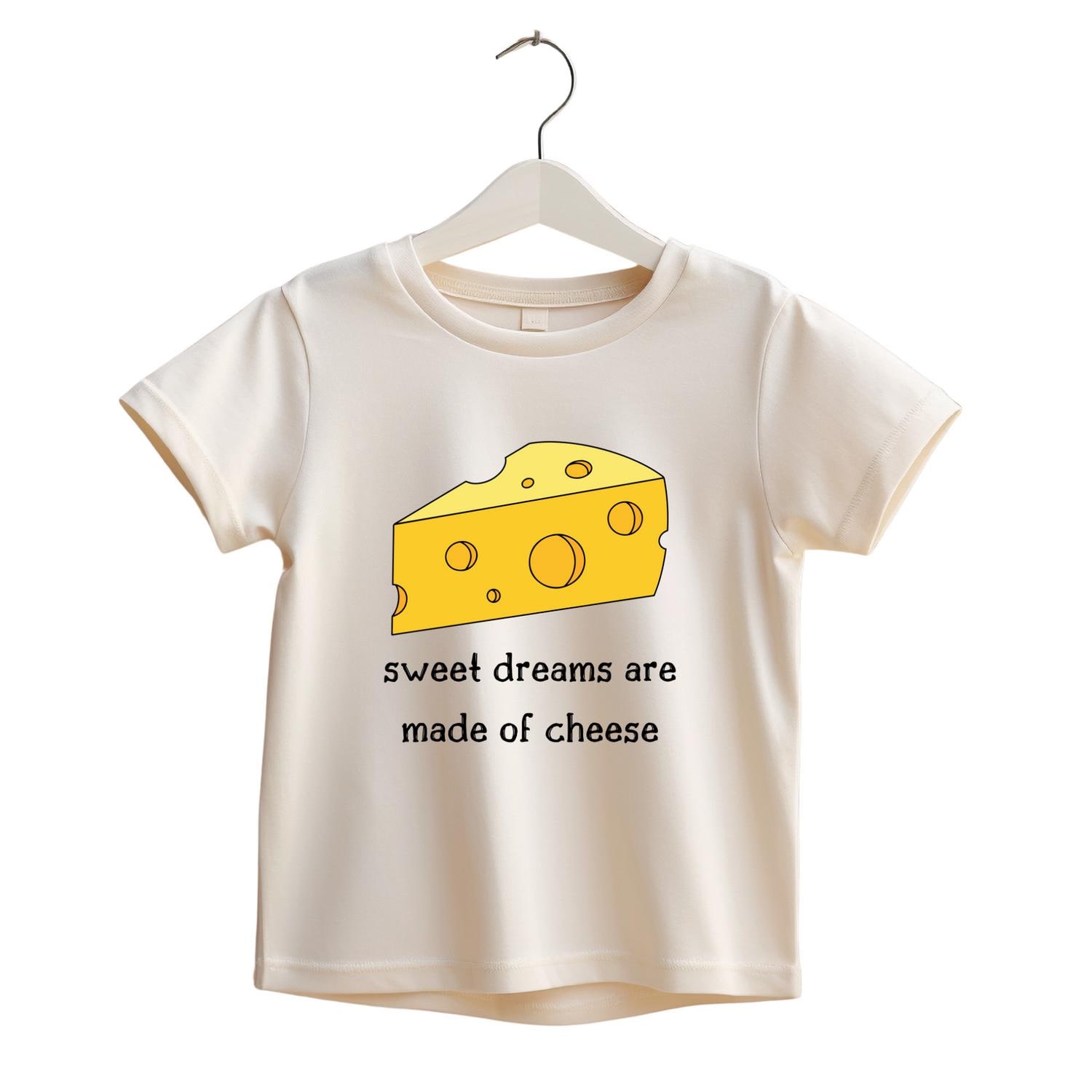 Sweet Dreams Are Made of Cheese Baby Bodysuit – Cheese Toddler Shirt, Cute Food Baby One Piece