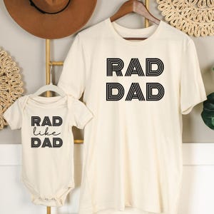 Rad Dad Shirt: Matching Daddy and Kid Tee