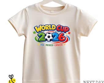 2026 World Soccer Kids T-Shirt, Youth Toddler USA Game Outfit
