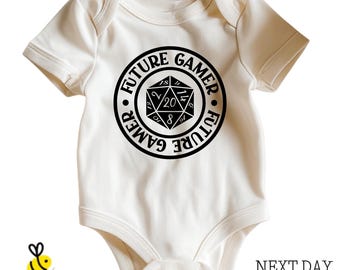 Future Gamer Baby Bodysuit, RPG Dice Newborn & Kids Outfit