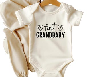 First Grandbaby Bodysuit: Baby Announcement Gift for Grandparents
