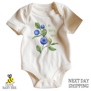 Blueberry Baby Bodysuit: So Berry Sweet, Unisex Kids T-Shirt & Newborn Outfit