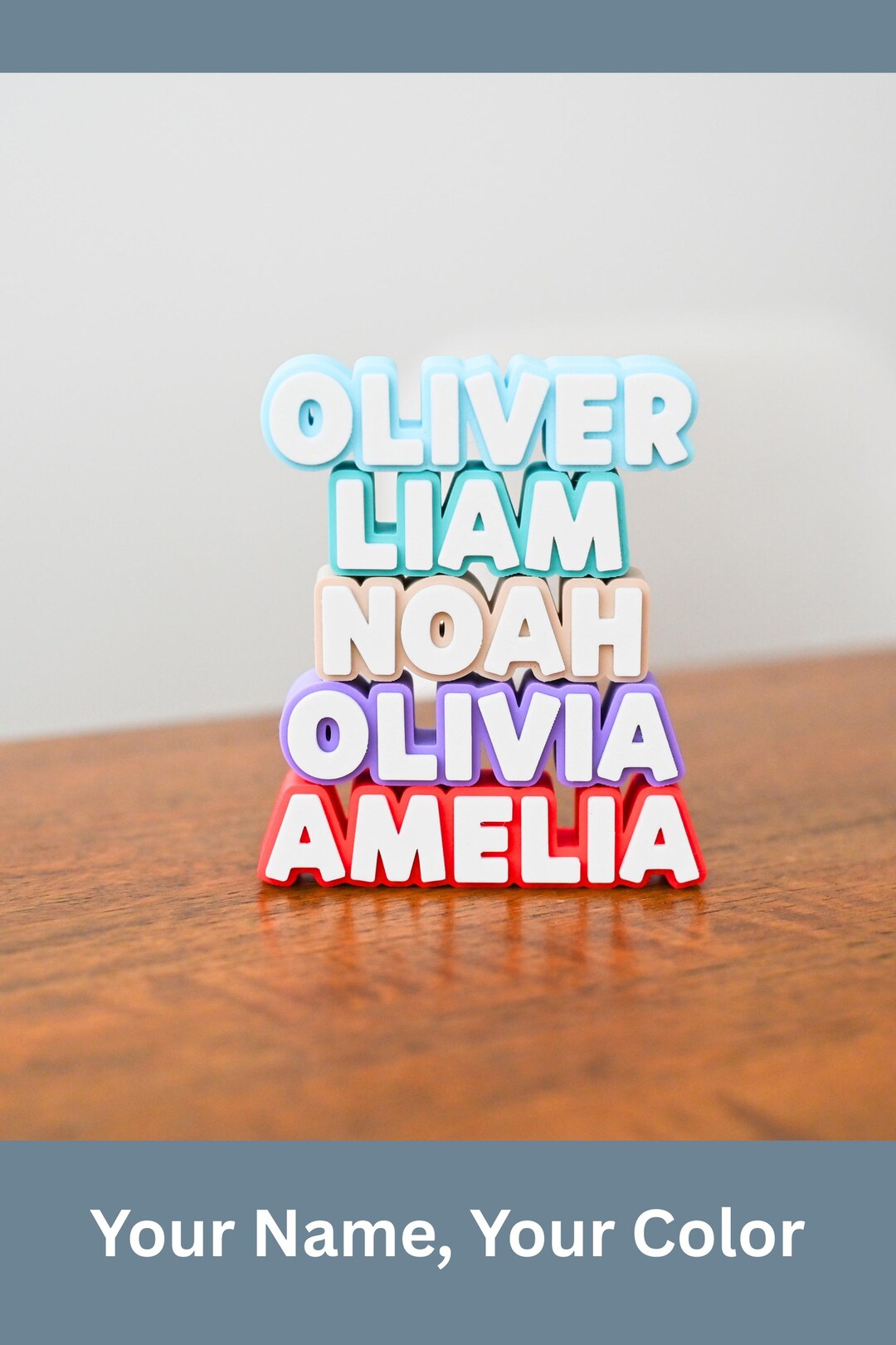 Personalized 3D Printed Name Sign | Kids Desk Decor, Nursery - Etsy