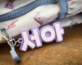 Personalized Korean Name Keychain | Hangul Acrylic Bag Tag