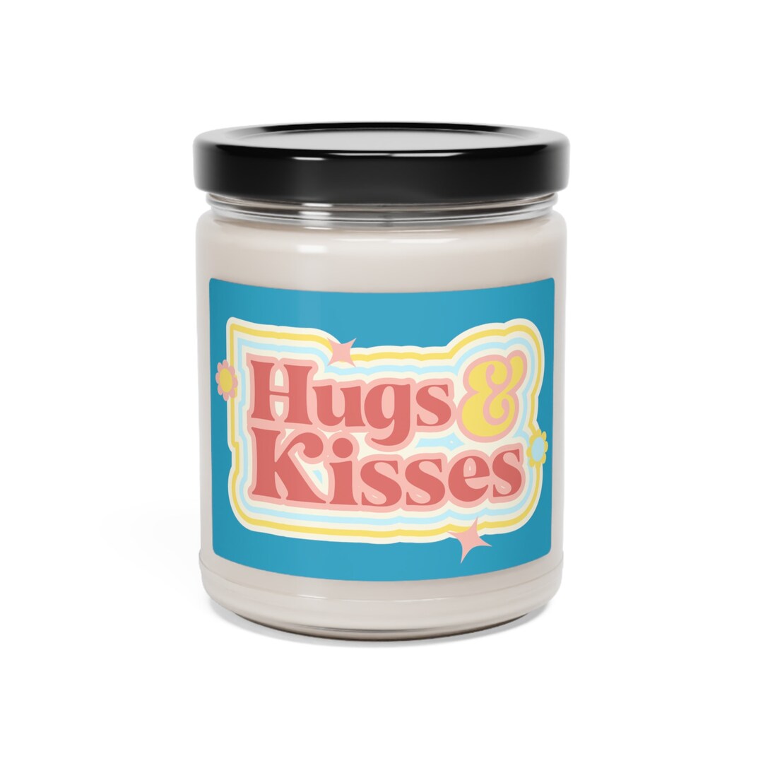 Scented Soy Candle, Boyfriend Candle Hugs and Kisses, Girlfriend Gift Scented Candle