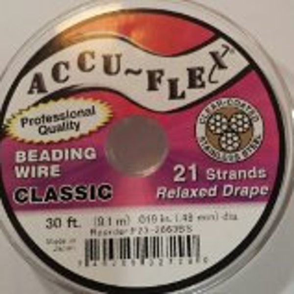 Accu-Flex 21 Strand .019 Clear Coated Stainless Steel  30ft