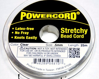 Powercord .5MM Clear Stretch Cording