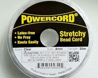 Powercord .8MM Clear Stretch Cording