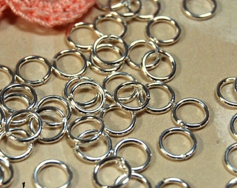 Jumprings 7MM 18GA Silver Plated