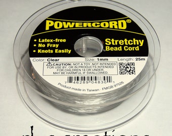 Powercord 1MM Clear Stretch Cording