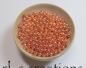 Spacer Beads - 3mm Round - Copper