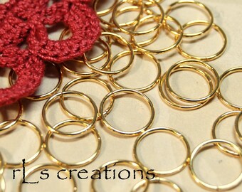 Jumprings 12MM 18GA Gold Plated