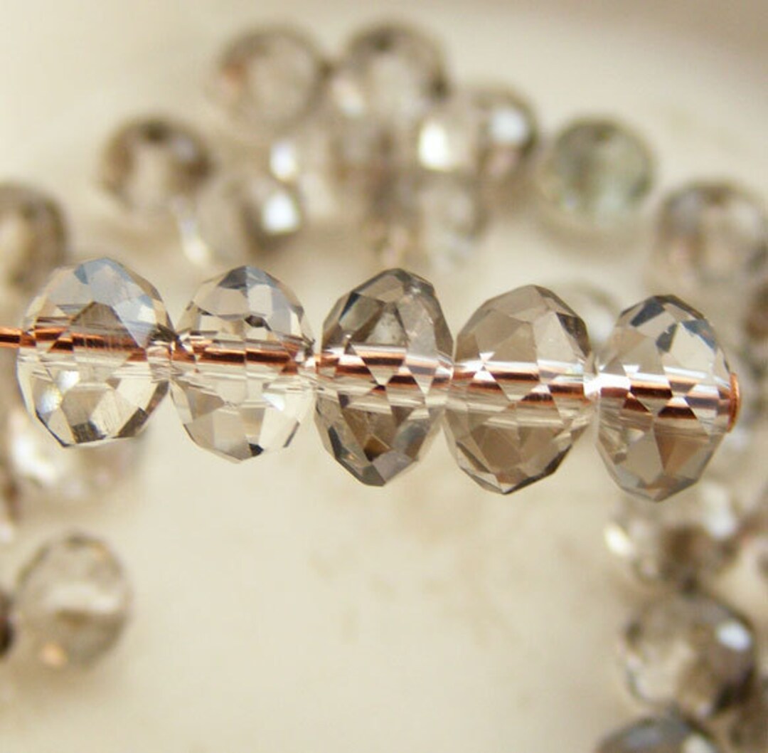 Lot De 10 Perles De Corail Rose Rondelles Facettées 6x4mm - Pour Création Bijoux - Neuf - Réf. 3880575