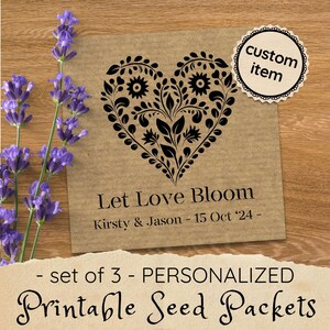 Bomboniere personalizzate con bustine di semi, bomboniere fai da te personalizzate in stile boho, bomboniere rustiche per baby shower, buste commemorative con semi, bustine stampabili con semi
