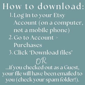 Instructions for how to download digital files, from Gigi Love Your Lifestyle