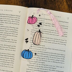 Hand Painted Acrylic Bookmark with Tassel