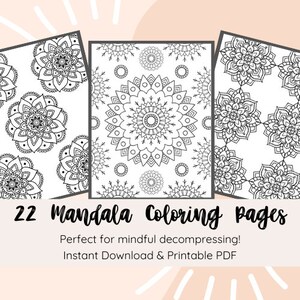 22 Mandala Coloring Pages