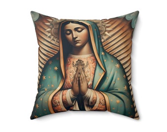 Our Lady of Guadalupe Portrait Pillow