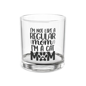 Lustiges Katzenmama Whiskyglas: Neuheit Geschenk für Katzenliebhaber (10oz) Bild 4