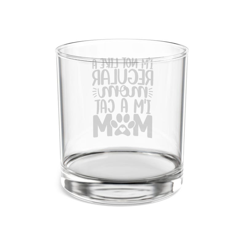 Lustiges Katzenmama Whiskyglas: Neuheit Geschenk für Katzenliebhaber (10oz) Bild 5