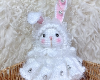 Rabbit Pattern,Crochet Gift Ideas,Amigurumi Pattern,DIY Amigurumi Doll,Carocreated,Laly Lala,Gifts for Girlfriend，Princess Doll