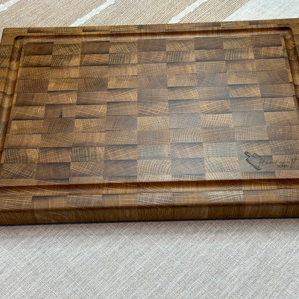 End grain chopping board