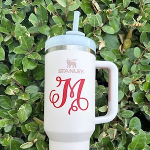 Monogram Decal Name Initial Decals Custom Vinyl Decals Personalized Decal Cute Tumbler Sticker Custom Name Initial Sticker Tumbler Sticker