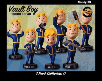 Colección de figuras Vault Boy Fallout Bobblehead - En caja - [13/15 cm - 5/6 pulgadas] - Serie #1