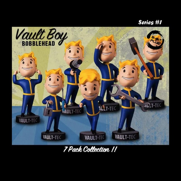 Collection de figurines Vault Boy Fallout Bobblehead - Coffret - [13/15 cm - 5/6 pouces] - Série #1