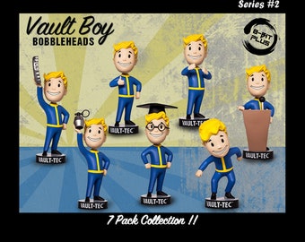 Colección de figuras Vault Boy Fallout Bobblehead - En caja - [13/15 cm - 5/6 pulgadas] - Serie #2