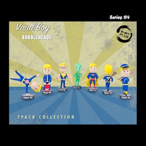 Vault Boy Fallout Wackelkopffiguren-Sammlung – verpackt – [13/15 cm – 5/6 Zoll] – Serie #4