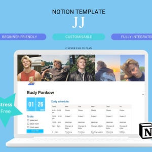 Jj outer banks notion planner template, Jj outer banks calendar, Jj outer banks planner, Jj outer banks merch, JJ outer banks shirt,