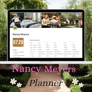 Nancy Meyers Notion Planer Template: Lebenslaufplaner (Digitaler Download)