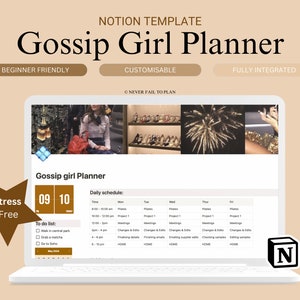 Gossip Girl Notion Template: All-In-One Life Planner (Digital Download)