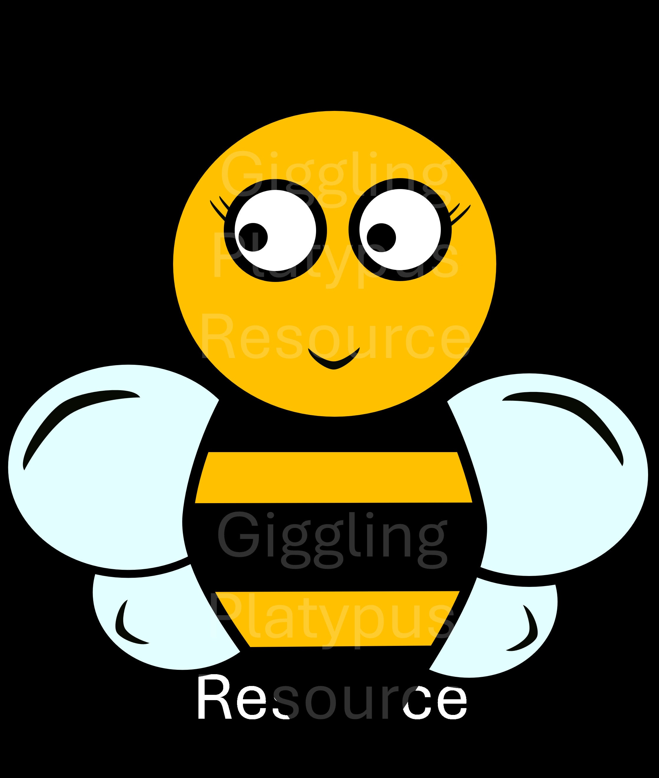 Cute Digital PNG Beatrice Bee Images (4) Transparent Background. Use in ...